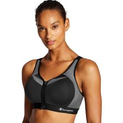 Champion Motion Control Zip Sports Bra - Black