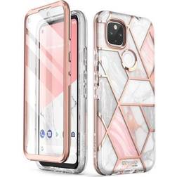 i-Blason Cosmo Marble Pink Case for Google Pixel 4a 5G (GooglePixel4A-5G-Cosmo-SP-Marble) Quill Pink