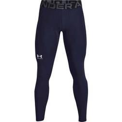 Under Armour Men's HeatGear Leggings - Mørk Marineblå/Hvid
