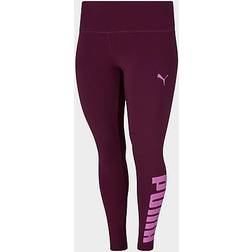 Puma Women's Athletic Logo Leggings (Plus Size) Black/Peach 1X