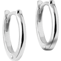 ENAMEL Copenhagen Classic Hoops Earrings 8mm - Silver