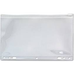 Zip-All Ring Binder Pocket, 6 x 9 1/2, Clear Clear