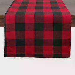 Design Imports Buffalo Tablecloth Red (182.88x35.56)