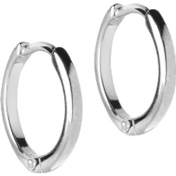 ENAMEL Copenhagen Classic Hoops Earrings 10mm - Silver