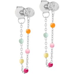 ENAMEL Copenhagen Lola Earrings - Silver/Rainbow