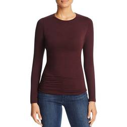 Majestic Filatures Crewneck Long Sleeve Tee - Aubergine