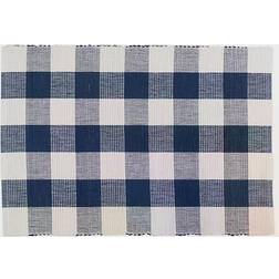 Design Imports Buffalo Place Mat Blue, Beige (48.26x33.02cm)