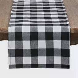 Saro Lifestyle Buffalo Tablecloth Black (182.88x40.64)