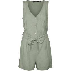 Vero Moda Jesmilo Belted Romper - Desert Sage