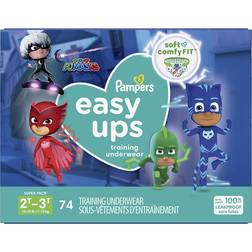 Pampers Boy's Easy Ups Training Underwear, Size 2T-3T, 7-15kg, 74pcs