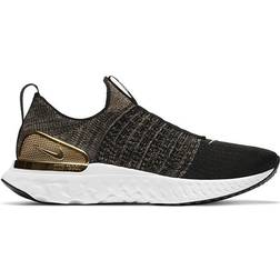 Nike React Phantom Run Flyknit 2 W - Black/White/Metallic Gold