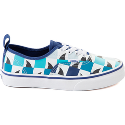 Vans Kids Authentic Checkerboard Glow Sharks - Navy / Multicolor