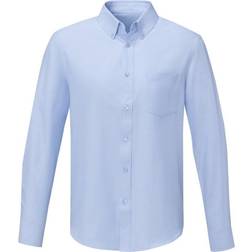 Elevate Mens Pollux Long-Sleeved Shirt (White)