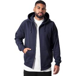 Urban Classics Felpa con Cappuccio Taglie Forti Classic Zip - Marron