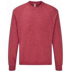 Fruit of the Loom Klassiek Raglan Sweatshirt - Groen/Grijs/Bruin