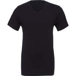 Canvas Mens Jersey kortärmad T-shirt med V-ringning för män