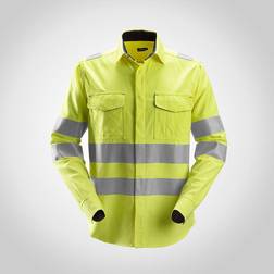 Snickers Workwear Protecwork High-Vis Langærmet Skjorte - Gul