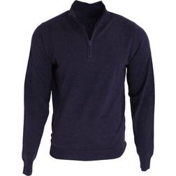 Premier Herren 1/4 Zip Strick Sweater - Marineblau