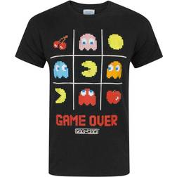 Pac-Man Official Mens Game Over T-Shirt (Black)