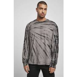 Urban Classics Boxy Tye Dye LS - Black/Asphalt