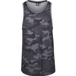 Urban Classics Camiseta 'Camo Mesh' - Gris/Oscuro/Negro