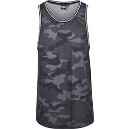 Urban Classics Camo Mesh Paita - Harmaa/Tummanharmaa/Musta
