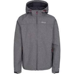 Trespass DLX Vattentät Softshell Jacka Med Justerbar Vuxen Huva - Black