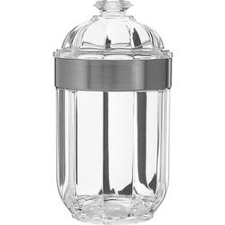 Premier Housewares Small Silver Acrylic Canister Kitchen Container