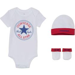 Converse 3-delat Chuck Patch Baby Set Vitt 6-12