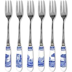 Spode Dessertgaffel Blue Italian 6-pak Kagegaffel