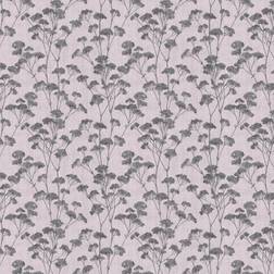 Fine Decor Tulsa Sprig White Vinyl Wallpaper White/Grey