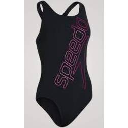 Speedo Boom Logo Placement Flyback Female - Pink/Black