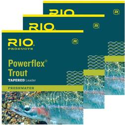 RIO Powerflex 9-ft. Leader 3-Pack 6X