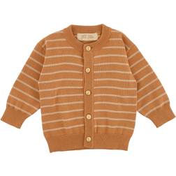 Petit Piao Strik Cardigan, Camel/Creme