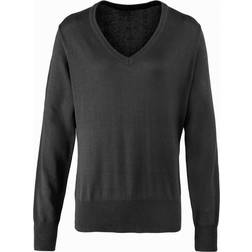 Premier Pull À Col En V - Femme - Bleu Marine