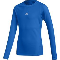 adidas Junior Alphaskin Sport LS Tee - Blue(CW7323)