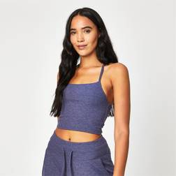 USA Pro Ribbed Crop Top - Blå