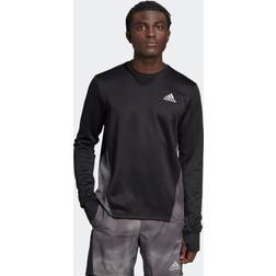 adidas Own The Run Colorblock Sweatshirt - Black/Grey Six/Grey Two