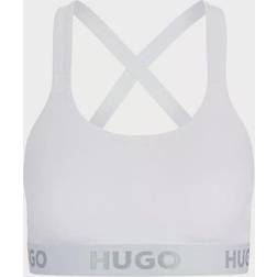 HUGO Hugo Sports Bh - Lysegrå/Hvid