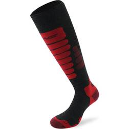 Lenz Skiing 3.0 Socks - Dark Grey/Red