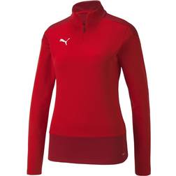 Puma Women's teamGOAL 23 1/4 Zip Top W Knitted Sweater, Pepper Green/Power Green