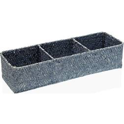 Versa Basket Azul Algas Marinas 12 x 8 x 36 cm Cesta de pan