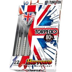 Harrows Torpedo 80% Tungsten Steeltip Dartpilar 21 g