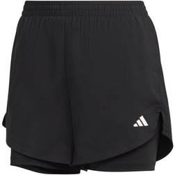 Adidas Aeroready Made for Training Minimal Two-in-One Shorts Black Female