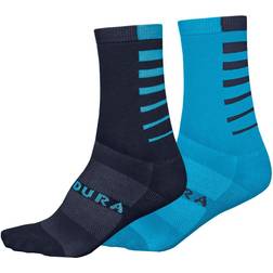 Endura Coolmax Stripe Cycling Socks - Electricblue