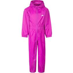 Trespass Kids Waterproof Rain Suit Button