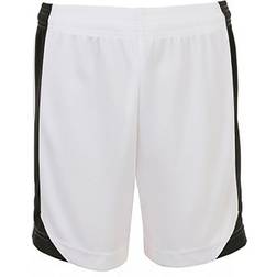 Sol's Mens Olimpico Football Shorts (Black/White)