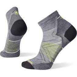 Smartwool Calcetines Run Zero Cushion Ankle - Grey/Yellow