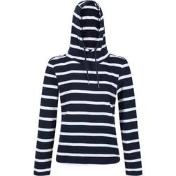 Regatta Womens/Ladies Maelys Stripe Hoodie (Crayon/White) Cotton