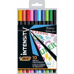 Bic Fineliners Intensity fine mix ast pouch 10 colors